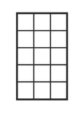 PANEL ŚCIENNY GRID ORGANIZER LOFT 60x100 SIATKA KWIETNIK WIESZAK CZARNY MAT - Loftivo