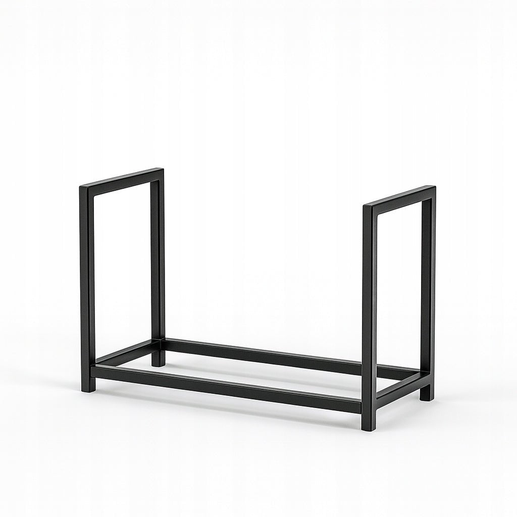 Niski stojak na drewno do kominka loft 40×80×35 cm - Loftivo
