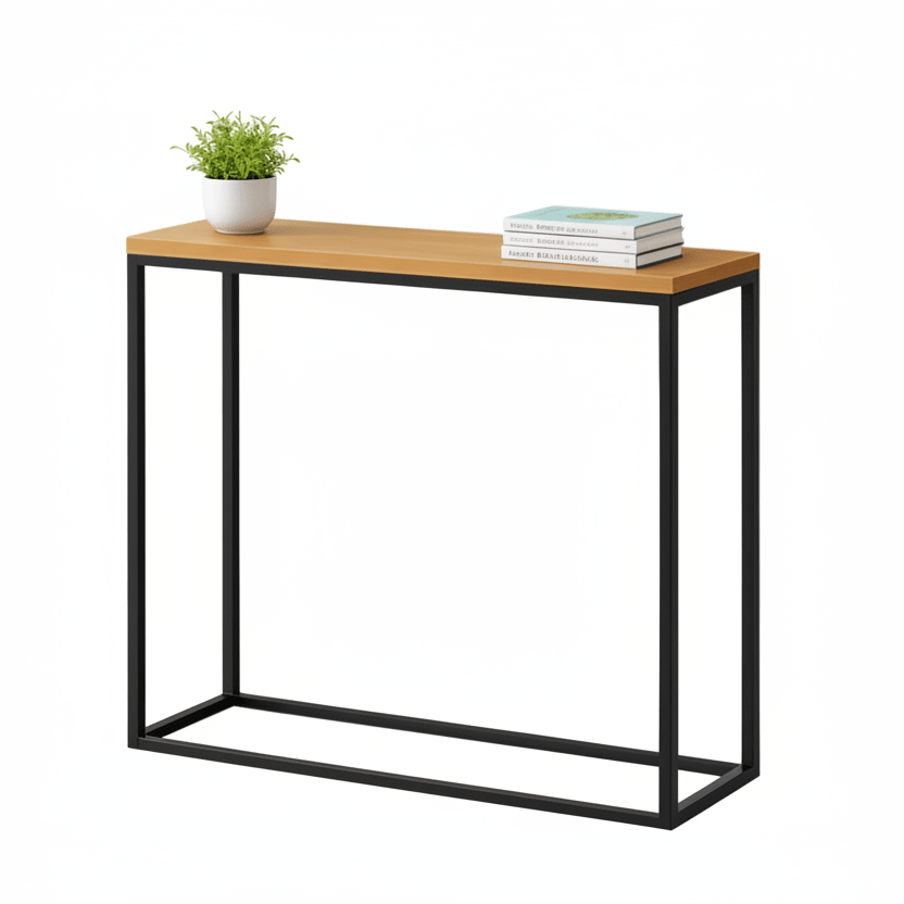 Wysoka konsola loft do przedpokoju i salonu 80 100 120 cm