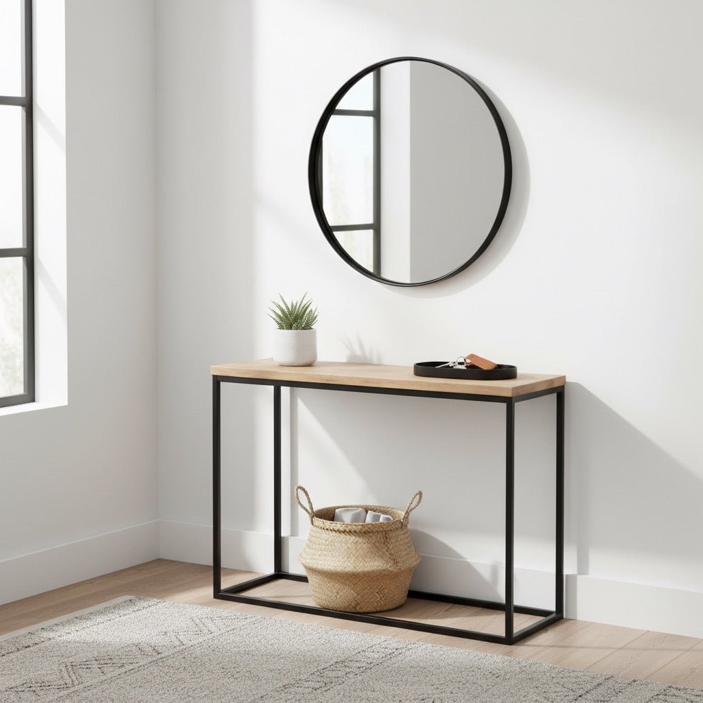 Wysoka konsola loft do przedpokoju i salonu 80 100 120 cm